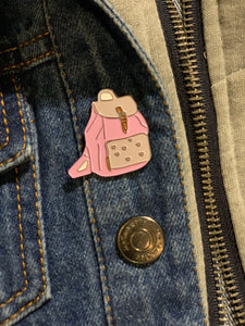 "Backpack" pin